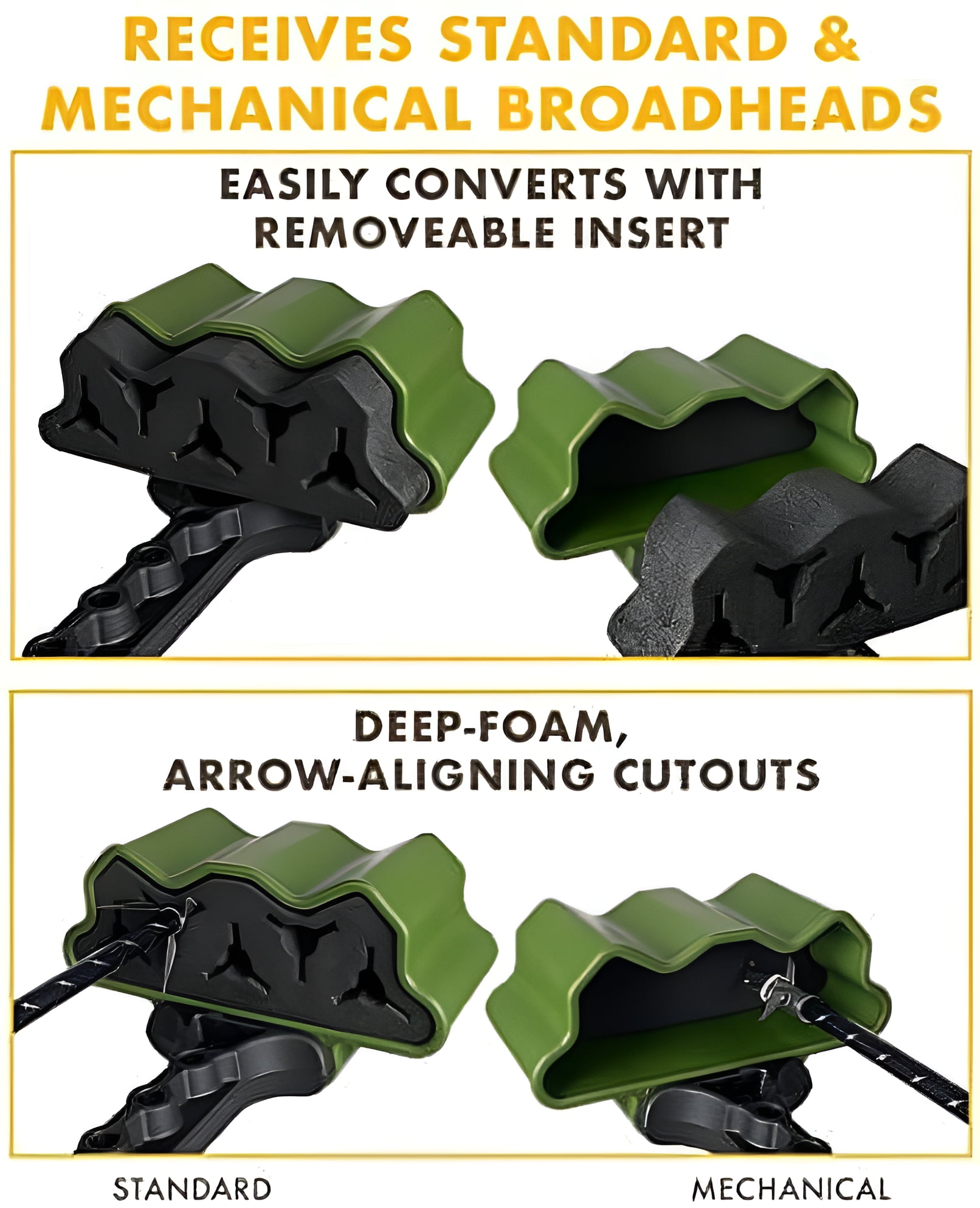 Alpine Bear Claw 3 Arrow Quiver Black