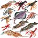 thumbnail image 2 of Figuras de animales marinos de simulación, modelos de acción, langostas, cangrejos, cangrejos de río, cangrejos ermitaños, pulpos, caracoles, juguetes para niños, regalo, 2 of 5