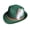 Atrovirens, variant on Callipe Men Fedora Retro Jazz Hat Feather And Rope Decor Curved Edge Solid Color Oktoberfest Party Festivals Holiday Bowler Cap