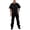 Black, variant on Kolossus Pro-Utility Cotton Blend Short Sleeve Coverall with Zip-Front Pockets, KC08
