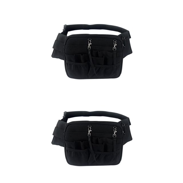Riñonera Eigraketly de poliéster para enfermera ajustable cómoda Negro