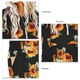 thumbnail image 5 of Vestido Largo A Media Pierna Cuello Redondo Moda Elegante Manga Larga Bolsillo Estampado Vestido Suelto Tipo 14 M, 5 of 6