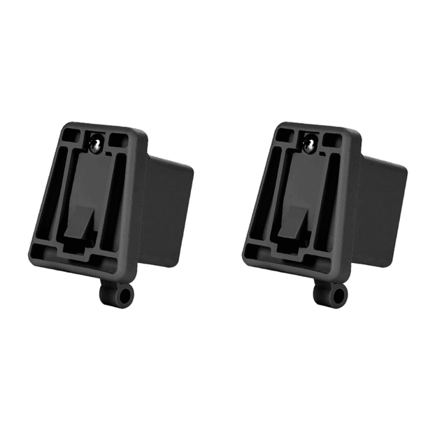 Bloque adaptador para portabicicletas delantero con accesorios de tornillo para Brompton negro