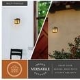 thumbnail image 3 of Vaxcel - Mission 1-Light Outdoor Wall Sconce in Mission and Lantern Style 9.5, 3 of 5
