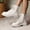 Beige, variant on Womens Boots Chunky Heel Thick Bottom Boots Classic Fashion Solid Color Boots formal Matching Black 6(37)