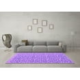 thumbnail image 3 of Ahgly Company Indoor Square Abstract Purple Modern Area Rugs, 7' Square, 3 of 4