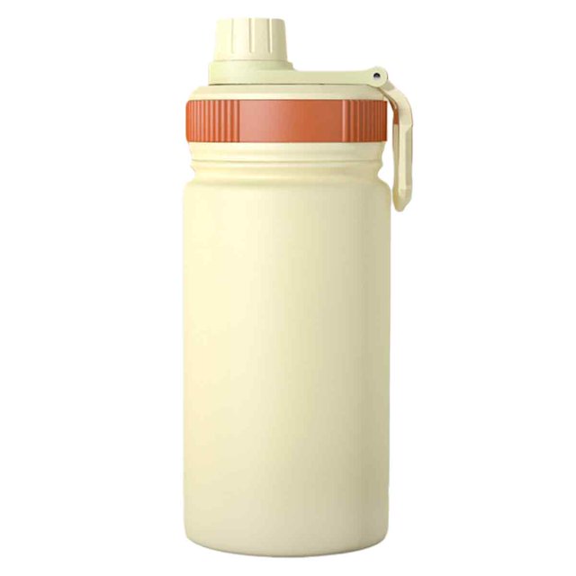 Taza térmica doble para bebidas, de acero inoxidable, para niñas, para hacer deporte, con pajita