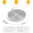 thumbnail image 2 of Outdoor LED Rope Light Waterproof, AC 110V,1800LEDs,3500k LED Strip Lights 15M/49.2ft Fexible LED Tape Light for Garden, Patio, Indoor Outdoor Decoration, 2 of 8