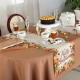 thumbnail image 5 of Table Runner Dresser Scarves 90 Inch Long,Hello Autumn Farm Maple Leaves Linen Dining Table Runners Thanksgiving Fall Leaf on Linen Tabletop Scarf for Wedding Holiday Party Kitchen, 5 of 8