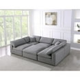 thumbnail image 2 of Trent Home Contemporary Gray Durable Linen Fabric Cloud Modular Sectional, 2 of 3