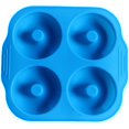 thumbnail image 1 of Doughnut Silicone Mold 4 Cavity Non-slip Handle Silicone Baking Mold Cake Mold, 1 of 10