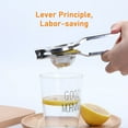 thumbnail image 2 of FlyFlise Manual Squeezer Juicer Stainless Steel Lemon Clip Hand Press Citrus Orange Fruits Juice Squeezing Tool, 2 of 8