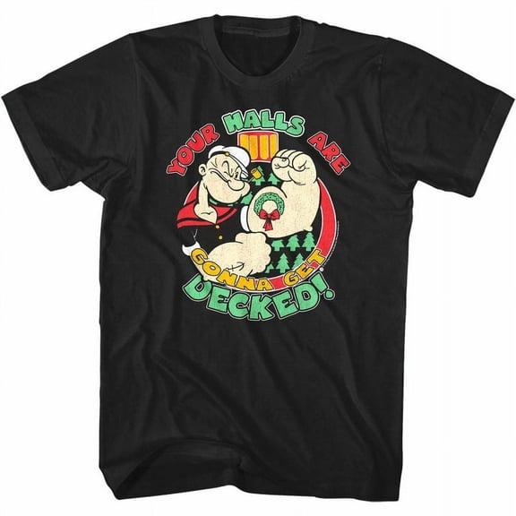 Popeye Your Halls are Gonna Get Decked Men's T Shirt