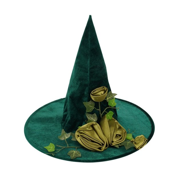 Guardurnaity Decoración de sombrero con diseño de flores de Halloween, tela de utilería para disfraz de Halloween, fácil de usar para niños, Sombreros