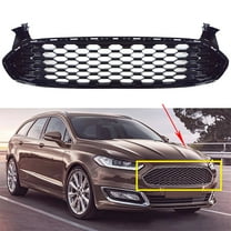 Fit for Ford Fusion 2013 2014 2015 2016 Front Upper Grille, Glossy Black Grill, Honeycomb Style, 13-16 Fusion Grill