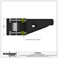 thumbnail image 2 of Speedway Motors Panhard Bar Bracket with 3 Inch Axle Tube Clamp Steel Track Bar Mount Bracket for Rear Suspension Setup with 3/4-16 Threaded Mount Clamp-On Installation, 2 of 7