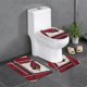 thumbnail image 1 of Juego de alfombras de baño de 3 piezas del equipo Cardinals Alfombra antideslizante para baño de 31,5 x 20 pulgadas, 1 of 7