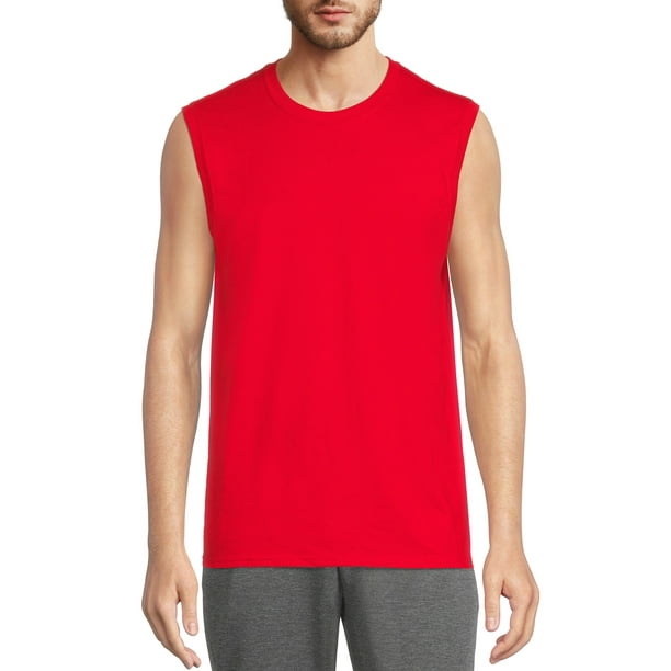 Athletic Works Men's and Big Men's Sleeveless Muscle TShirt, Sizes S
