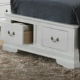 thumbnail image 2 of Twin Size Solid Wood Storage Bed Frame with Hidden Storage, White, for Bedroom, 2 of 5