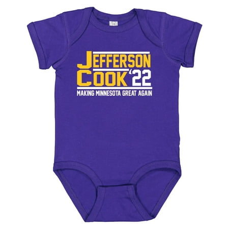 

PURPLE Vikings Dalvin Cook Justin Jefferson 2022 Baby 1 Piece