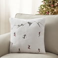 thumbnail image 2 of Holiday Time 18 in x 18 in Ivory Ski Sherpa Decorative Pillow, 2 of 6