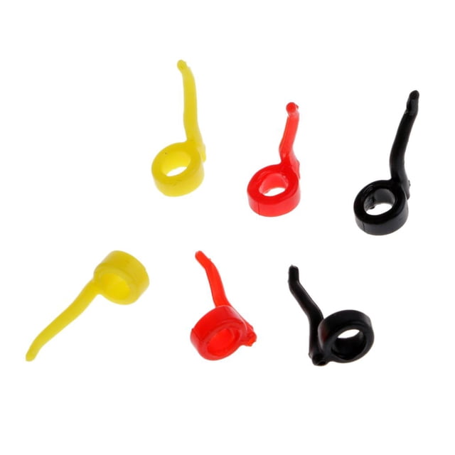 Carpas de Pesca kusrkot Paquete de 6 Alineador de Gancho de Plástico + Silicona