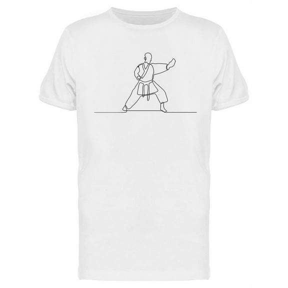 Karate Martial Artist T-Shirt Men -Image by Shutterstock, Male x-Large