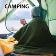 thumbnail image 5 of Kato Outdoors Waterproof Throw Blanket, Stadium Windproof Sherpa Fleece Blanket for Traveling, Camping, Hiking, and Football, Machine Washable, Green, 51'' x 59'', 5 of 7