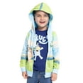Bluey Toddler Boy Sublimated Zip Up Hoodie and TShirt Set, Sizes 2T5T