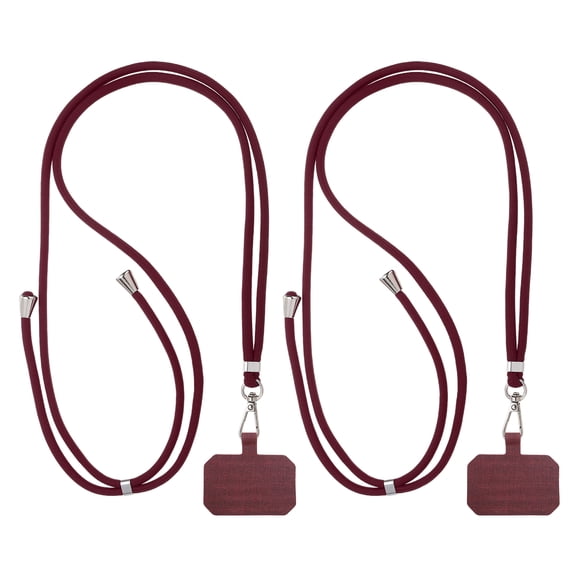 Uxcell Smart Phone Lanyard, Universal Cell Phone Lanyard Adjustable Phone Strap Crossbody Burgundy