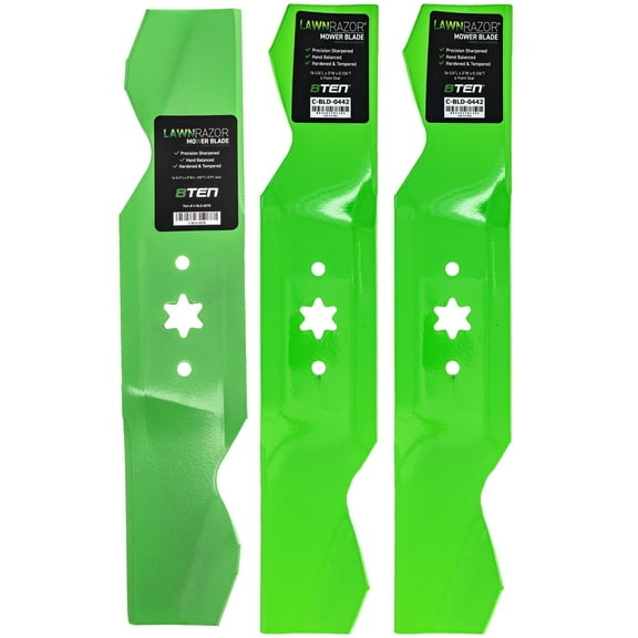 LawnRAZOR Blade Kit for MTD White GT180 46-inch 942-0542 942-0543 High Lift MK1012624