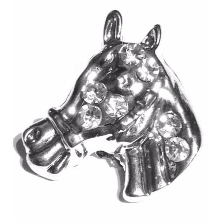 Body Accentz Silver Horse Head 18mm Snap Charms Buttons Interchangeable Jewelry Ginger