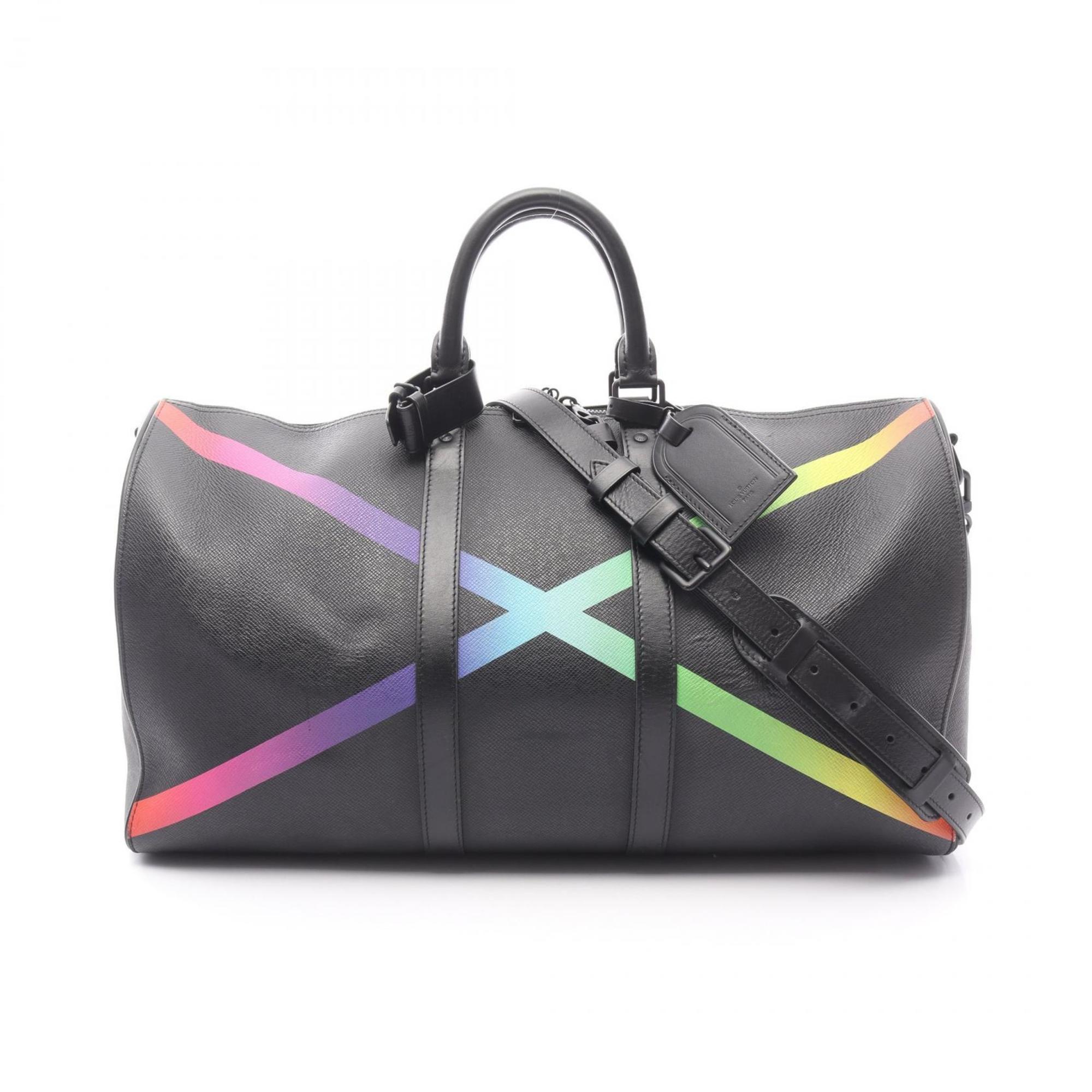 Pre-Owned Louis Vuitton Keepall Bandouliere 50 Boston Bag, Leather 