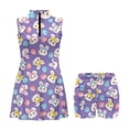 thumbnail image 3 of Yuyamidu Cute Rabbit Womens Tennis Golf Dresses Easter Eggs Comfortable Womens Golf Clothes with 2 Pockets Built in Shorts Breathable Tennis Dress Size XS Slim Fit Summer Clothes, 3 of 7
