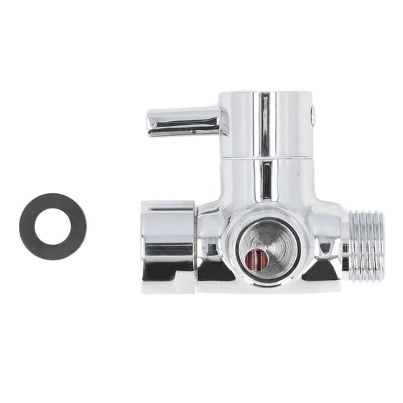 BIMZUC 3‑Way Shower Arm Diverter Valve – Metal, G½ Universal, Chrome‑Plated, Dual Hand & Fixed Shower Control