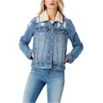 thumbnail image 1 of Jessica Simpson Veste en Jean Délavée pour Femmes, Bleu, Très Petit, 1 of 1