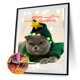 thumbnail image 1 of Cuadros Decorativos 5D DIY gato círculo completo diamante pintura diamante Likrtyny embutido en tela, 1 of 9