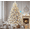 4.5ft, variant on Senfot 7.5ft Soft PE Snow Flocked Wide PVC Christmas Tree Lifelike Dense branch Farmhouse Indoor Holiday Home Decor