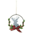 thumbnail image 2 of Northlight Moose with Plaid Bow Christmas Wreath Ornament - 5.5", 2 of 6