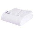 thumbnail image 2 of BNM Diamond Cotton Blanket, King, White, 2 of 5