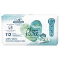 thumbnail image 3 of Pampers Aqua Pure Baby Wipes, 99% Water, Fragrance Free, Baby Wipes Total, 2 Flip-Top Packs ( 112 wipes Total), 3 of 9