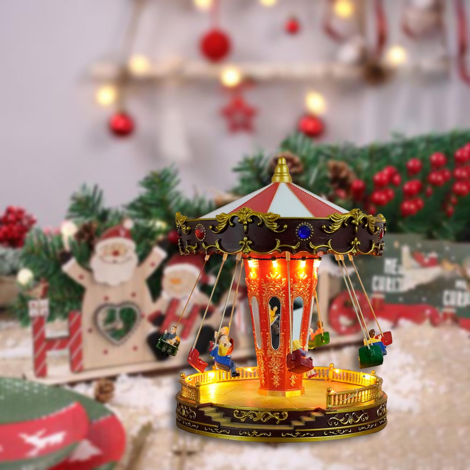 BELOVING LED Christmas Carousel Decoration Musical Carousel Music