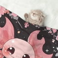 thumbnail image 2 of Yiaed Chibi Axolotl Sakura Fantasy Print Dog Blankets-Cat Blanket Washable for Couch Protection,Puppy Blanket, Soft Plush Reversible Throw Furniture Protector-Large, 2 of 8