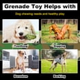 thumbnail image 5 of Operation Good Boy Grenade, Non-Toxic Dog Toy Grenade with Treat Pocket for Aggressive Chewers, Green, 5 of 11