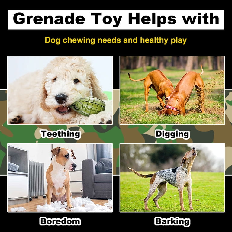 Operation Good Boy, Tough Chew Grenade, Durable and Tear-Resistant