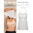 thumbnail image 3 of COMFREE Women's Camisole with Built in Bra Plus Size Tank Top Cami Flowy Casual Tops with Adjustable Strap (S-4XL), 3 of 6