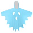 thumbnail image 6 of Yuncity Kids Halloween Cape Ghost Print Hooded Sleeveless Cloak Lightweight Casual Cozy Loose Fit Fall Winter Poncho Holiday Party Outfit Light Blue, 6 of 6
