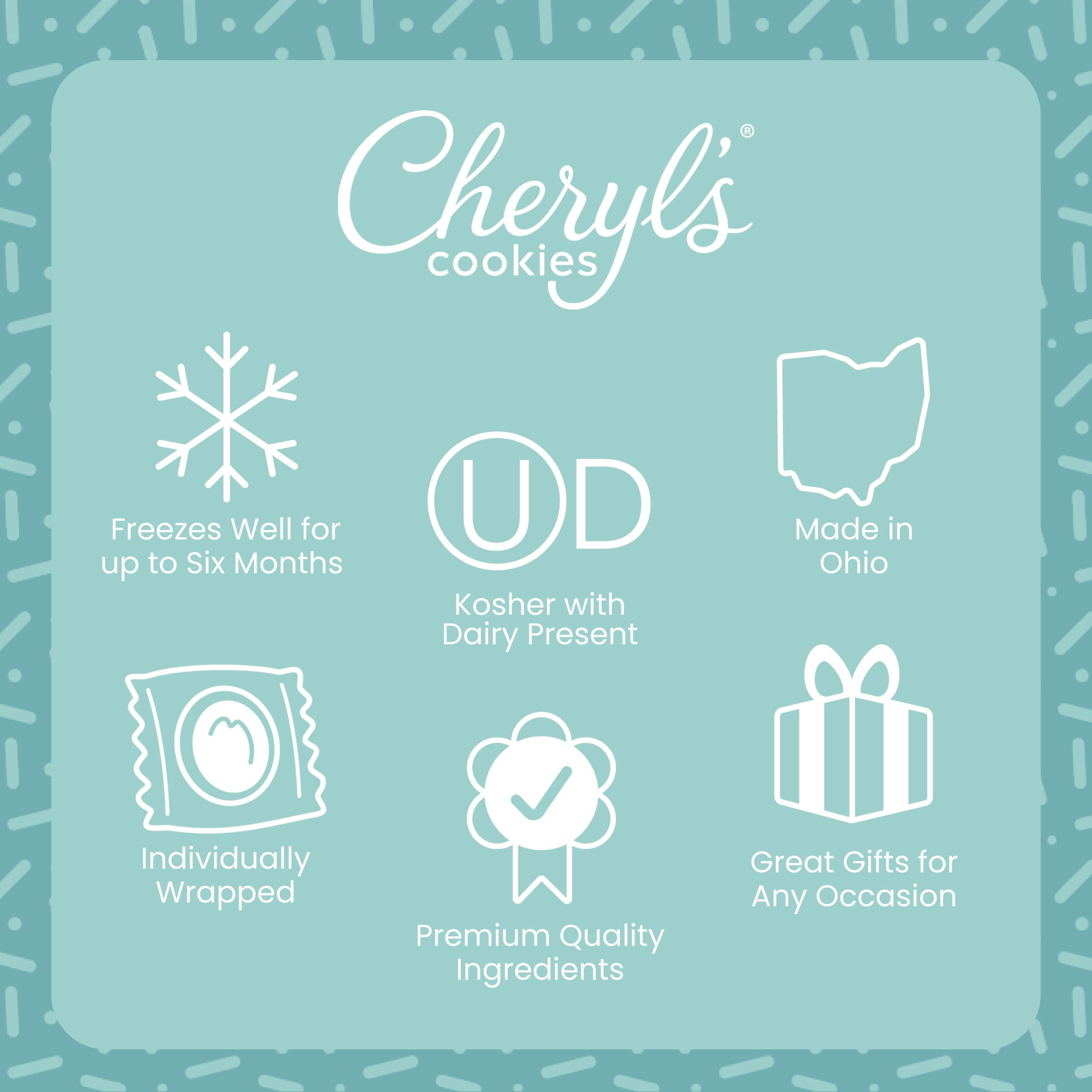 Cheryl's Cookies® Sympathy Gift Cookie Tower, with 34 Chocolate Chip, Oatmeal Raisin, Sugar & Buttercream Frosted Cookies, Individually Wrapped, Gift for Loved Ones, Condolences, Sorry for Loss