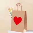 thumbnail image 6 of SharkTRUE Valentines Gift Bags with Tags,Brown Kraft Paper Heart Bags with Handles For Valentines Theme Bag Favor,Goodie Party, 6 of 10