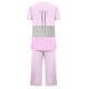 thumbnail image 4 of Sexy Pijama Conjunto para las Mujeres, Cuello Redondo Blusa de Manga Corta Y Pantalones, Traje de Moda Casual, 4 of 9